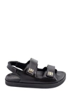 GIVENCHY LEATHER SANDALS WITH METAL 4G DETAILS
