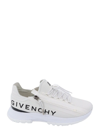 Givenchy Spectre Zipped Leather Trainers In White