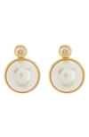 Kate Spade Have A Ball Stud Earrings In White/ Gold Multi