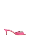 Manolo Blahnik Lumana 50mm Satin Mules