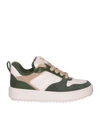 Michael Kors Michael  Rumi Sneakers In Leather In Green