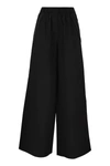 Max Mara Navigli High-rise Cotton Wide-leg Pants In Black