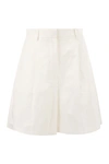 WEEKEND MAX MARA WEEKEND MAX MARA ECUBA - COTTON AND LINEN BERMUDA SHORTS