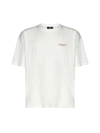Represent T-shirt In White & Bubblegum Pink