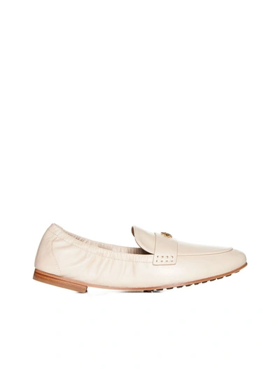 Tory Burch Ballet Loafer Shoes In New Cream