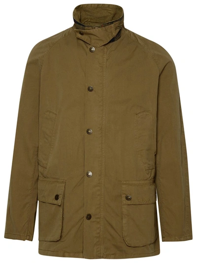 Barbour Beige Cotton Ashby Jacket