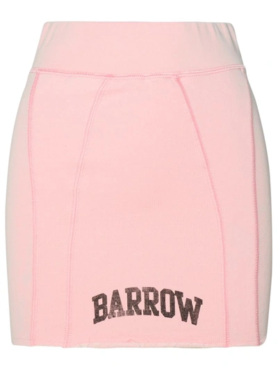 Barrow Mini Logo Skirt In Pink