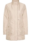 Fay Virginia Coat Stand-up Collar In Beige