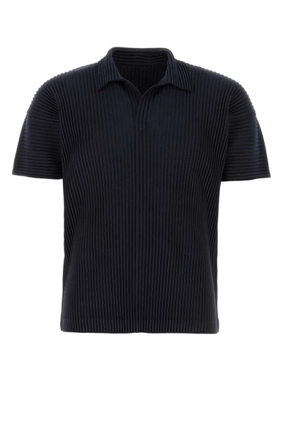 Issey Miyake Homme Plisse'  Polo In Blue