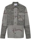 Marine Serre Pattern Printed Casual Jacket In Grey