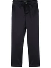 Versace Medusa Head-motif Cotton Trousers In Blue