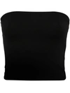 Wardrobe.nyc Black Jersey Bandeau Top In Black