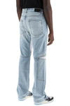 Amiri Mx-3 Jeans With Mesh Inserts In Blue