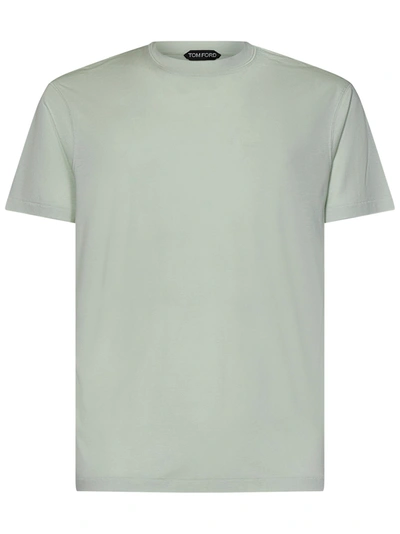 Tom Ford Plain T-shirt In Verde