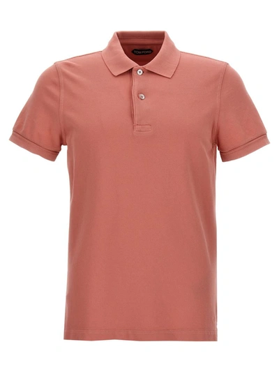Tom Ford Tennis Piquet Polo In Pink