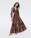 Diane Von Furstenberg Jenifer Maxi Dress In Reeds Pink