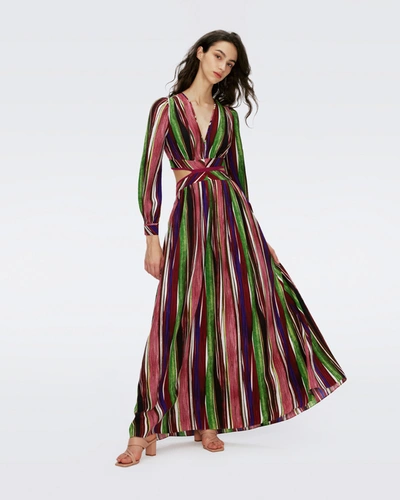 Diane Von Furstenberg Jenifer Maxi Dress In Pink