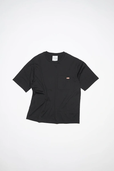 Acne Studios Kids'  Fn-ux-tshi000023 - T-shirts Clothing In 900 Black