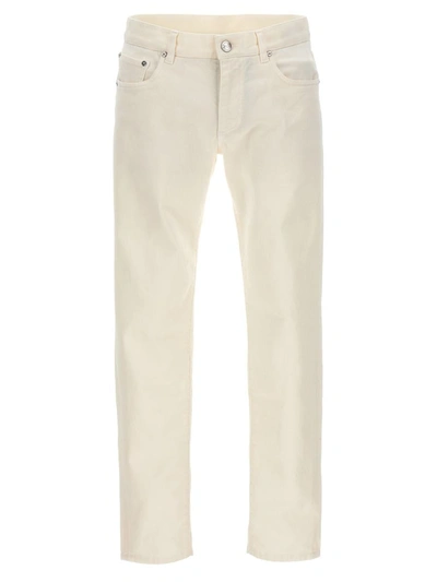 Etro Tone-on-tone Logo Jeans In White