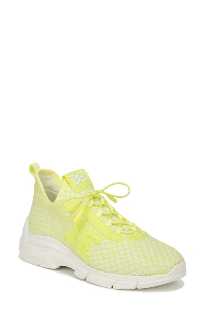 Sam Edelman Cami Sneaker Lime Multi In Yellow