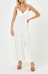 L*SPACE VICTORIA DRAWSTRING EMPIRE WAIST COVER-UP DRESS