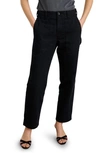 ALEX MILL NEIL HERRINGBONE HIGH WAIST STRAIGHT LEG UTILITY PANTS