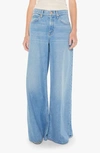 MOTHER THE SLUNG SUGAR CONE SNEAK WIDE LEG JEANS