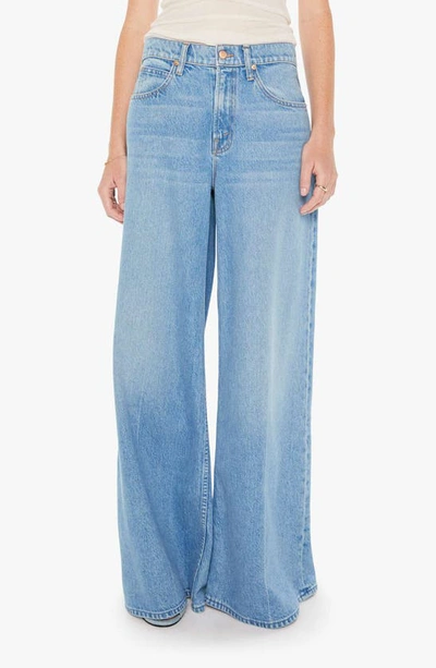 MOTHER THE SLUNG SUGAR CONE SNEAK WIDE LEG JEANS