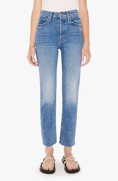 MOTHER THE TOMCAT FRAY ANKLE JEANS