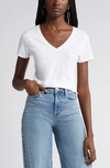 NORDSTROM EVERYDAY V-NECK PIMA COTTON BLEND T-SHIRT