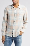 Rails Lennox Relaxed Fit Plaid Button-up Shirt In Teal Canteloupe Melange