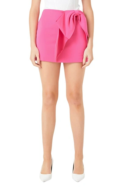Endless Rose Women's Bow Mini Skirt In Fuchsia