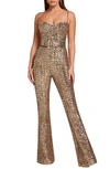 NADINE MERABI LUCINDA SEQUIN SLEEVELESS JUMPSUIT