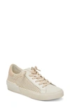 Dolce Vita Zina Sneaker In Tan/ Cream Raffia