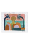 Justina Blakeney Isla Art Print In White Multi