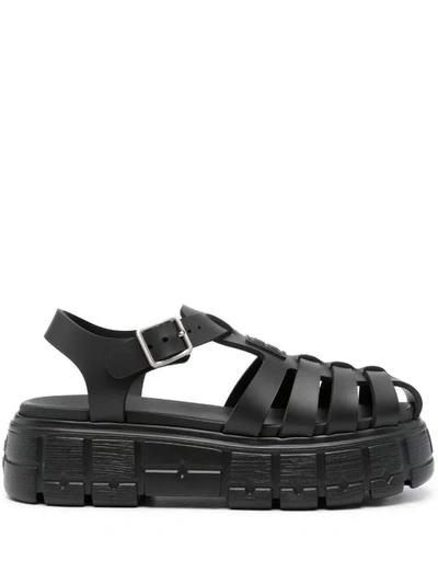 Miu Miu Women Soft Cage Sandal In F0002 Nero