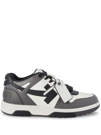 Off-white Out Of Office Leather Sneakers In Grey