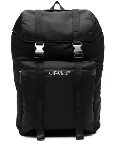 Off-white Men Outdoor Flap Backpack Bag In 1000 Black No C