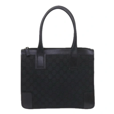 Gucci -- Black Canvas Tote Bag ()