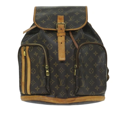 Pre-owned Louis Vuitton Bosphore Brown Canvas Backpack Bag ()