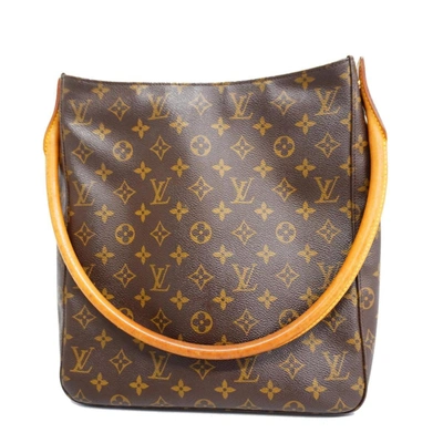 Pre-owned Louis Vuitton Looping Gm Brown Canvas Shoulder Bag ()