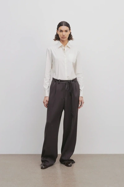 The Row Women Roan Pant In Brw Brown