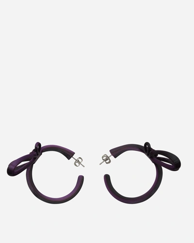 Roussey Wow Hoop Earrings In Purple