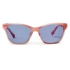 Bruno Magli Cat Eye Sunglass In Pink Acetate In Multi