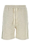 Drôle De Monsieur Cotton Blend Shorts With Drawstring In Multicoloured