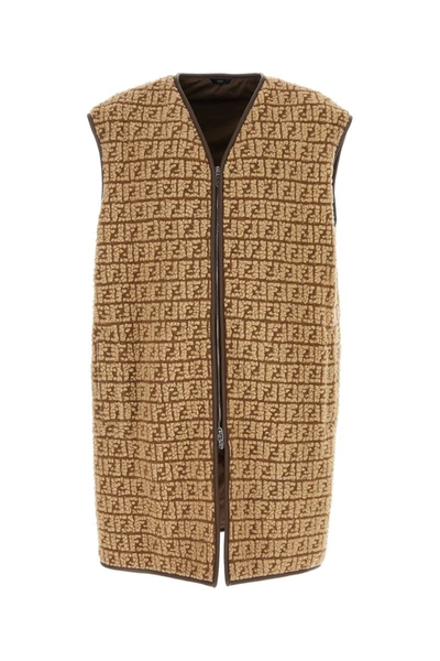 Fendi Gilet In Brown