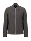 Givenchy Wool Zipped Jacket In Grey