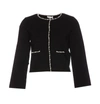 Liu •jo Stud-embellished Cardigan In Black