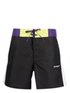 Off-white Arrow Block Sunset Swimshorts In Black