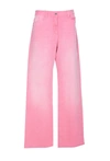 Patrizia Pepe Low-rise Straight-leg Jeans In Pink